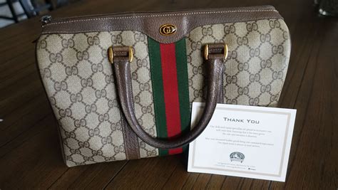 gucci warranty bag|repairing vintage Gucci handbag.